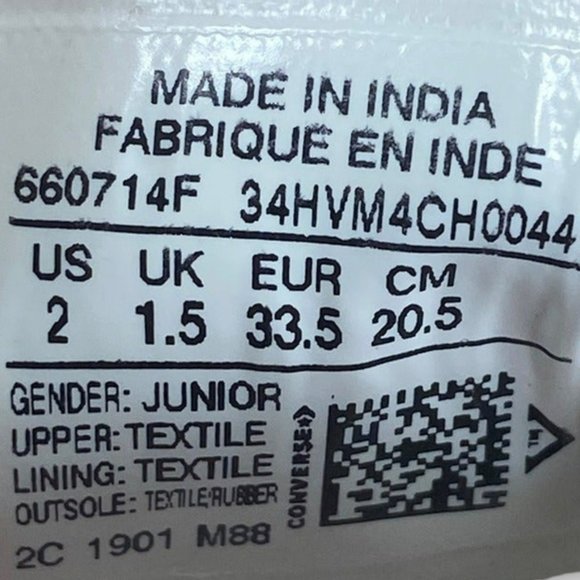 Converse Chuck Taylor All Star Sneakers 660714F Double Tongue Blue  Pink Youth 2 - Picture 9 of 9